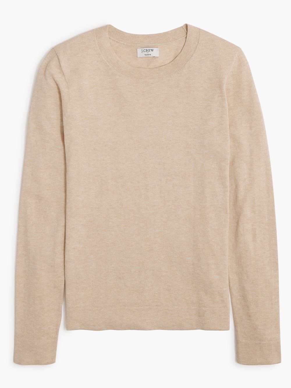 J. Crew - Cotton Teddie Crewneck Sweater - Camel
